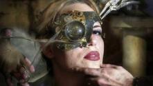 Steampunk lady with mechanical eye