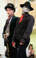 A couple members of Steam Powered Giraffe joined in the fun
